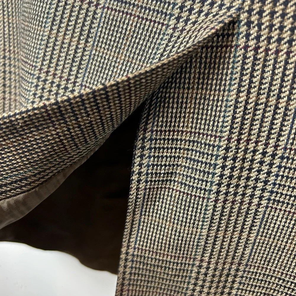 Polo University Club Ralph Lauren Blazer Mens 42R? Houndstooth 2 Button